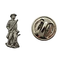 Minuteman Mini Pin ~ Antiqued Pewter ~ Miniature Lapel Pin - Antiqued Pewter