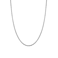 The Jewellery Stockroom Sterling Silver Curb necklace chain