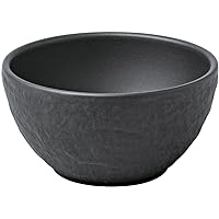 Villeroy & Boch Manufacture Rock, Modern Bowl for Finger Food and Dips, Premium Porcelain, Dishwasher Safe, Black, 8X8X4CM