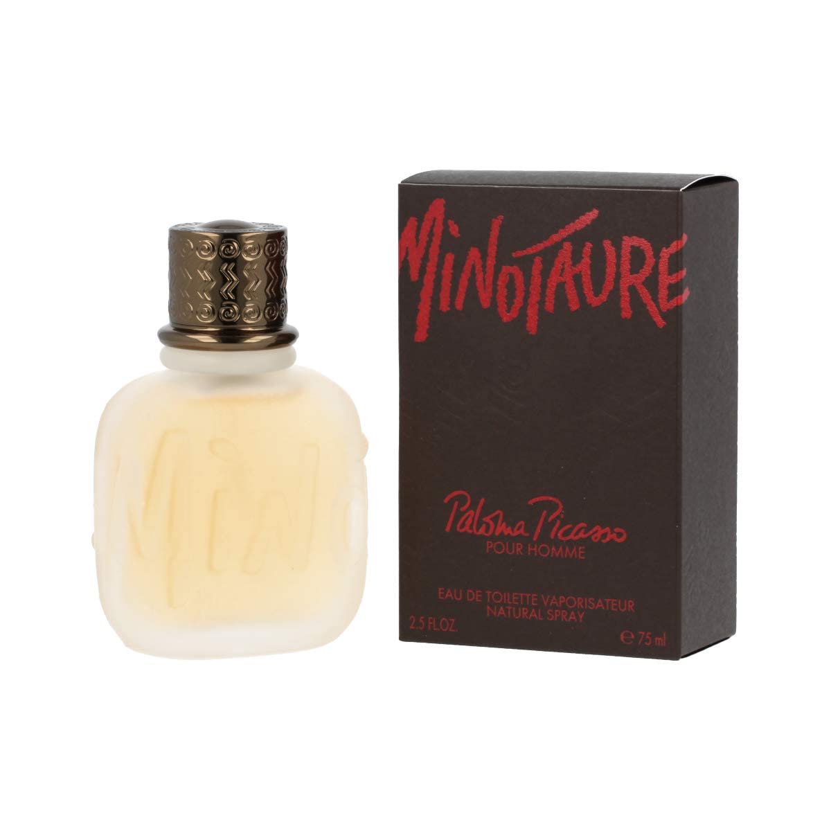 Minotaure By Paloma Picasso For Men - Designer Eau De Toilette - Men'S Amber Cologne - Lightweight Scent Infused With Fruity, Musky Notes - Stylish, Portable Bottle Design - 2.5 Oz Edt Spray
