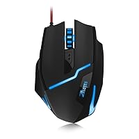 Gaming Mouse [7200 DPI Adjustable High Precision]Ergonomic [Braided Wire]Optical Gaming Mouse[Fire Button],7 Buttons Mice for PC/Laptop/Mac,[7 LED Breath Lights],Gaming Mice for Pro Gamer