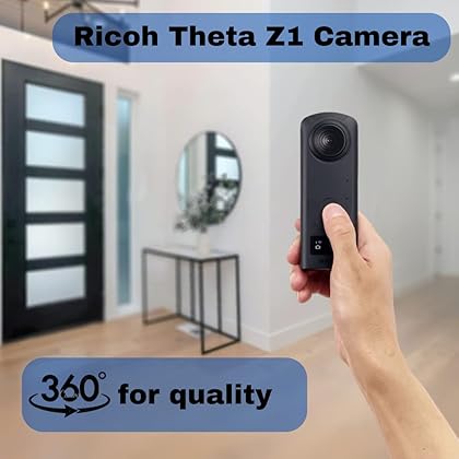 Ricoh Theta Z1 360 Camera with 51GB Internal Storage Bundle with Lens Cap and Photo and Video Suite Software Kit (3 Items)