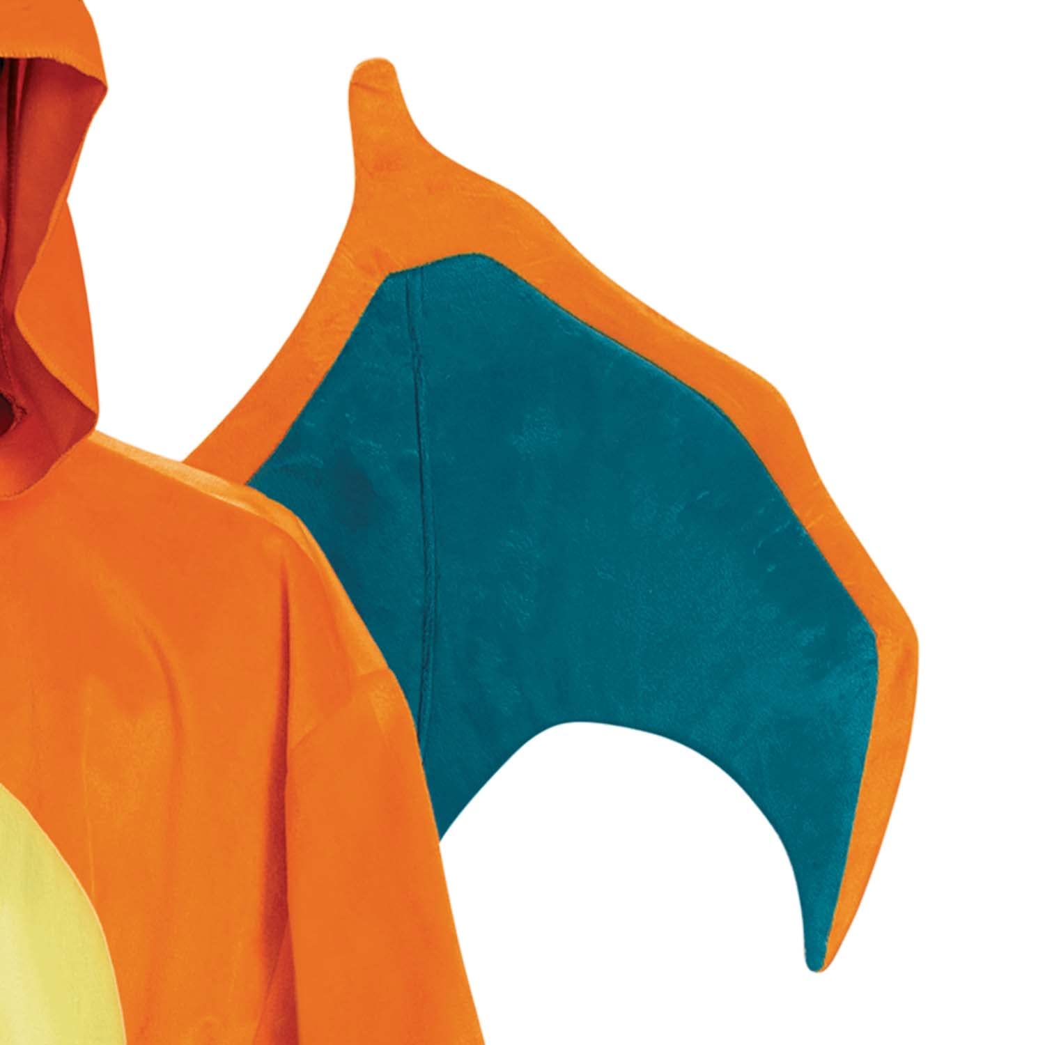 Disguise unisex-adult Charizard Costume for Adults, Deluxe Official Pokemon Halloween Costume With Hood and Wings
