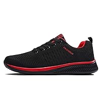 FITKYJP Lightweight Sneakers, Sports Shoes, Running, Athletic, Gym, Training, Casual, Men's, Women's, Non-Slip, Cushioned, Breathable, 7 Colors, Black