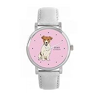 Jack Russell Terrier Watch Ladies 38mm Case 3atm Water Resistant Custom Designed Quartz Movement Luxury Fashionable
