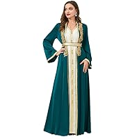 Muslim Dress Autumn Winter Women's Clothing Wear Two-Piece Long Dress Long-Sleeved Dress for Women
