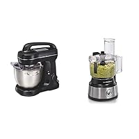 Hamilton Beach Stand Mixer & Food Processor Bundle | Mix, Chop & Puree with Ease