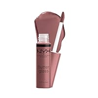 NYX PROFESSIONAL MAKEUP Butter Gloss, Non-Sticky Lip Gloss - Cinnamon Roll (Dusty Nude Mauve)