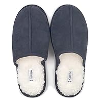 Millffy Unisex Comfort Memory Foam Coral Fleece Lined Warm Bedroom Clog House Shoes Scuff men slippers indoor outdoor