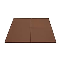 ECR4Kids, SoftZone Play Patch Activity Mat, 4-Pack - Chocolate