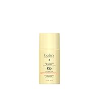 Babo Botanicals Daily Sheer Mineral Sunscreen Fluid SPF50 - Natural Zinc Oxide - Passion Fruit Oil - Fragrance Free - Ultra-Lightweight - For Face - For all ages