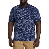 Harbor Bay by DXL Men's Big and Tall Floral Polo Sport Shirt