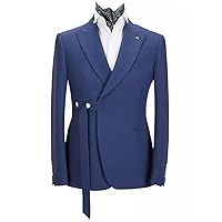 Men's Peak Lapel Tuxedos Jacket Business Banquet Blazer