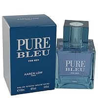 Karen Low Pure Blue Eau de Toilette Spray for Men, 3.4 Ounce Karen Low Pure Blue Eau de Toilette Spray for Men, 3.4 Ounce