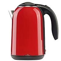 Kettle,Kettles Electric Water Kettle, Jug Stainless Steel Kettle 1.7Litres, Fast Boil Easy to Clean, 1800W Fast/Red
