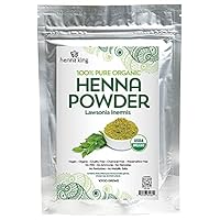 Natural Pure Brown Henna 100% All Natural Indigo Powder for Temporary Tattoos, Hair Dye & Beard Dye (Henna) Organic, Herbal & Vegan Chemical & Cruelty Free 1000 grams