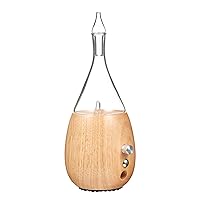 Raindrop 2.0 Nebulizing Diffuser for Essential Oil Aromatherapy Light-Colored Wood Base