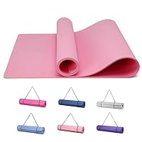 Good Nite Yoga Mat Exercise Fitness Mat Extra Thick Non-Slip Training Mats for Sports Pilates Gym Mats Floor Gym Resistance Mat with Carrying Strap 183 x 61 x 0.6 cm