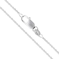 CHOOSE YOUR CLASP Sterling Silver 1.2mm Cable Chain Necklace