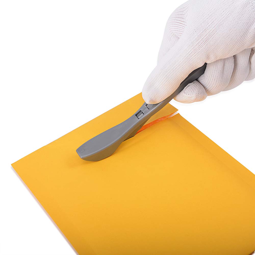 Gomake Vinyl Wrap Cutter Wrapping Paper Cutter Knife, Gift Wrap Cutter,Concealed Blade Safety Knife Car Vinyl Wrap Ripper Backslitter Cutting Tool, include 3PCS Cutter Knife and 10PCS Spare Blade