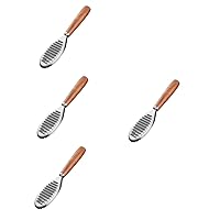 BESTOYARD 4pcs Fish Scale Planer Fish Scaler Brush Lemon Zester Citrus Grater Shrimp Deveiner Tool Chocolate Grater Fruits Shrimp Peeler Fish Scale Remover Clean Fish Stainless Steel 2 in 1