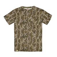 Mossy Oak Youth Hunting Clothes Boys Camo Shirt Short Sleeve Cotton