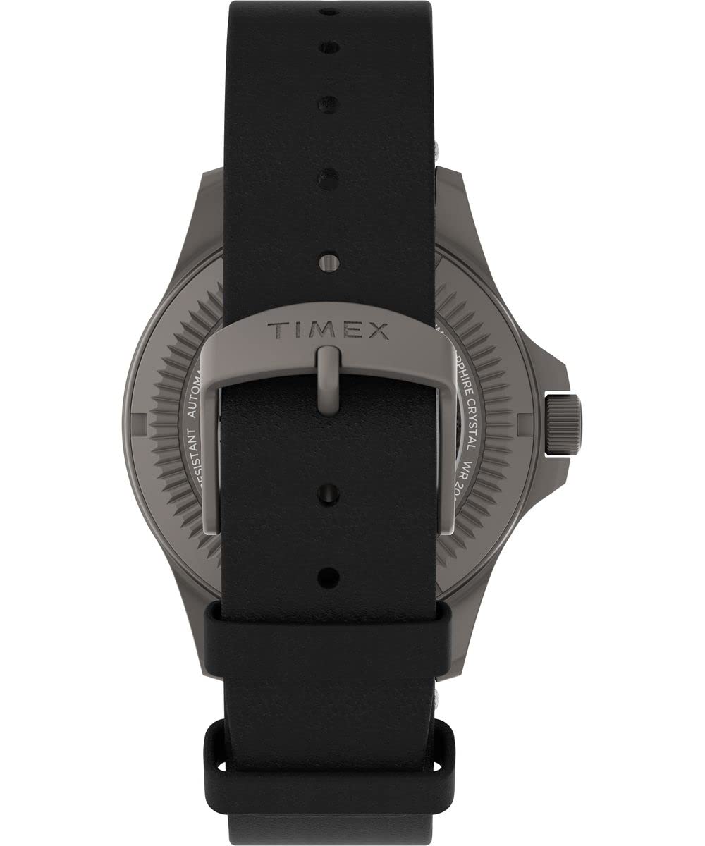 Timex Men's Expedition North Titanium Automatic 41mm Watch - Black Strap Black Dial Titanium Case