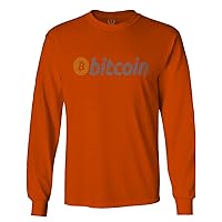 Vintage Bitcoin Crypto Currency Logo BTC Coin Trader Hold IT Long Sleeve Men's