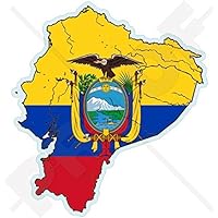ECUADOR Ecuadorian Map-Flag, South America 4.3