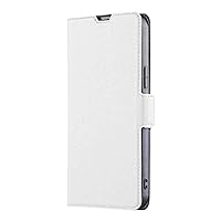 CYR-Guard Phone Cover Wallet Folio Case for UMIDIGI S5 PRO, Premium PU Leather Slim Fit Cover, Easy Use, White
