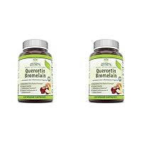 Herbal Secrets Quercetin 800mg with Bromelain 165mg, Veggie Capsules Supplement | Non-GMO | Gluten Free | Made in USA (865 mg, 120, Count) (Pack of 2)