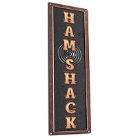 Ham Shack, 5.75 x 15.5 Inch Aluminum Sign, Wall Decor and Gifts for Amateur, Hobby or Professional Ham Radio Operators, Instructors, Mentors, Technicians, Dispatchers AL-0616-RK3302