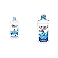 Biotène Oral Rinse Mouthwash Bundle for Dry Mouth, Breath Freshener, 33.8 fl oz and 16 fl oz