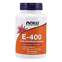 Foods Vitamin E-400 IU, 100 Softgel