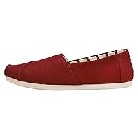 TOMS Womens Alpargata Heritage Solid Slip On Flats Casual - Red