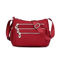 Women's Crossbody Bag Waterproof Shoulder Bag Casual Nylon Bag Handbag