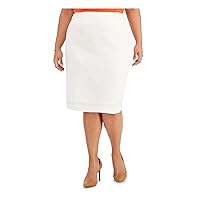 Kasper Women's Plus Size Linen Slim Skirt