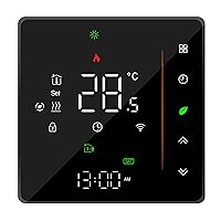 Smart thermostats for Home Alexa,WiFi Smart Thermostat Temperature Controller Weekly Programmable Supports Touch Control/Mobile APP/Voice Control Compatible