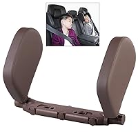 CHUNCIN - Car Seat Headrest Pillow, Memory Foam Sleep Pillow Travel Car Side Pillow, Adjustable Neck Head Support Cushion Sleeping Cushion for Kids Adult,Black (Color : Brown)