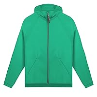 Men Sweater Jacket Spring and Autumn Windproof Zip Up Hooded Cardigan Zipper Casual Sports Coats with Hoody