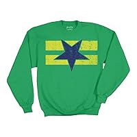 Ripple Junction Firefly Browncoat Flag Adult Crew Long Sleeve Small Irish Green