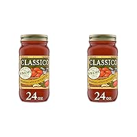 Classico Marinara with Plum Tomatoes & Olive Oil Pasta Sauce (24 oz Jar) (Pack of 2)