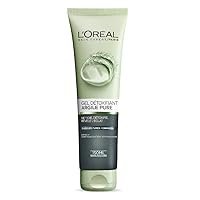 L'Oreal Paris Skincare Pure-Clay Facial Cleanser with Charcoal for Dull and Tired Skin to Detox and Brighten, Face Wash for All Skin Types, 4.4 fl; oz.