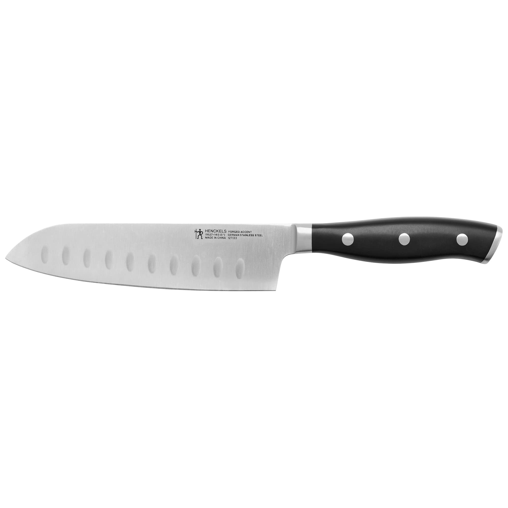 HENCKELS Forged Accent 5-inch Hollow Edge Santoku Knife