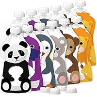 Squooshi Reusable Baby Food Pouches - 12 Pack - Baby Food Storage - Pouches Toddler - Refillable Squeeze Pouch for Kids