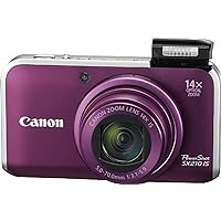 Canon PowerShot SX210IS 14.1 MP Digital Camera with 14x Wide Angle Optical Image Stabilized Zoom and 3.0-Inch LCD (Purple)