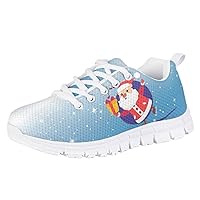 Children's Sneakers Size 11.5 Boys and Girls Tennis Running Shoes Size 11.5 Kids Fashion Christmas Shoes Non-Slip Christmas Party