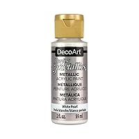 Dazzling Metallics Acrylic Paint 2oz-White Pearl