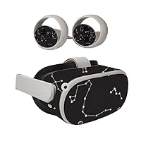 MIGHTY SKINS Skin Compatible with Oculus Quest 2 - Constellations Protective, Durable, and Unique Vinyl Decal wrap Cover Easy to Apply, Remove, and Change Styles Made in The USA (OCQU2-Constellations)