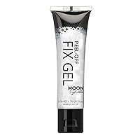 Peel Off Glitter Fix Gel 50ml by Moon Glitter - Cosmetic Glitter Adhesive Primer for Face and Body. for All Glitters Including fine, Chunky, Holographic, Iridescent and bio